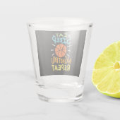 Basketbal - Eet Slaap Basketbal Herhaal Shot Glas (Achterkant)