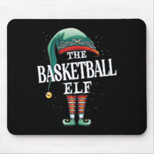 Basketbal Elf Kerstmis Groep Xmas Pyjamafeest Muismat