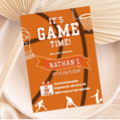 Basketbal Elke Leeftijd Verjaardag Sport Uitnodigi Kaart