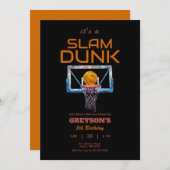 Basketbal Elke Leeftijd Verjaardag Uitnodiging (Voorkant / Achterkant)