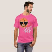Basketbal emoji t-shirt (Voorkant volledig)