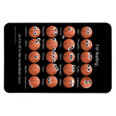 Basketbal Emotions Magnet Magneet (Horizontaal)