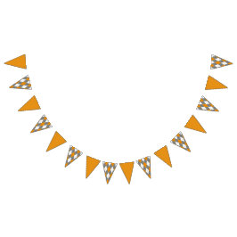 Basketbal en Argyle Patroon Vlaggetjes