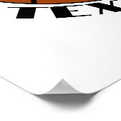 Basketbal en basketbalring sporten poster (Hoek)