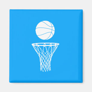 Basketbal en Hoop Magnet Blauw