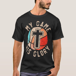 Basketbal en Jesus Christ Christelijk Believer Hoo T-shirt
