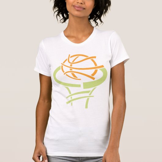 Basketbal en Netto Vrouwen T-shirt (Voorkant)