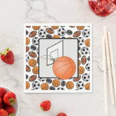 Basketbal en ring servet (Insitu)