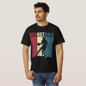Basketbal Energie – Dynamische Speler Silhouet T-shirt (Voorkant volledig)