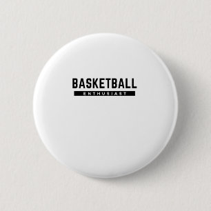 Basketbal enthousiast ronde button 5,7 cm