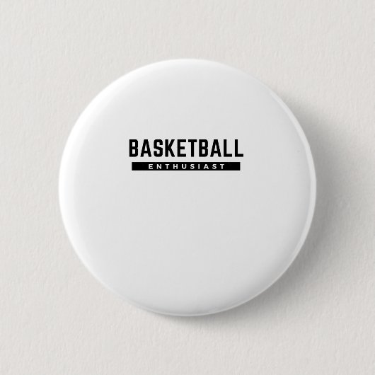 Basketbal enthousiast ronde button 5,7 cm (Voorkant)