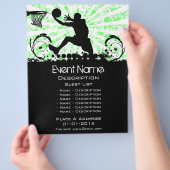 Basketbal Evenement Promotie Flyer (Hand)
