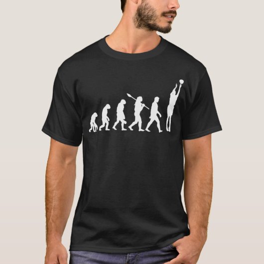 Basketbal Evolutie 2 T-shirt (Voorkant)
