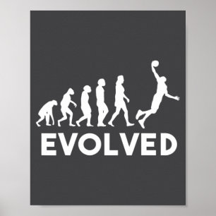 Basketbal Evolutie Mannen Vrouwen Jongens Meisjes Poster