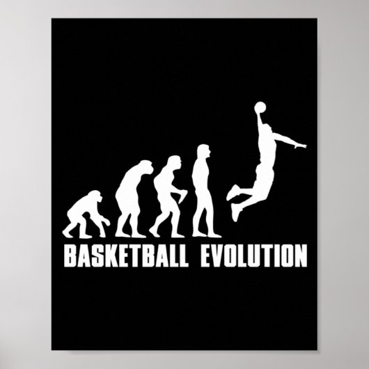 Basketbal evolutie  poster (Voorkant)