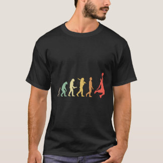 Basketbal evolutie voor basketbalspelers t-shirt