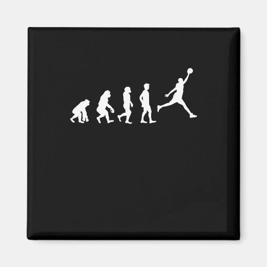 Basketbal Evolution kampioen basketbalspeler Magneet (Voorkant)