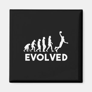 Basketbal Evolution Mannen Vrouwen Jongens Meisjes Magneet
