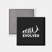 Basketbal Evolution Mannen Vrouwen Jongens Meisjes Magneet (Voorkant / Achterkant)