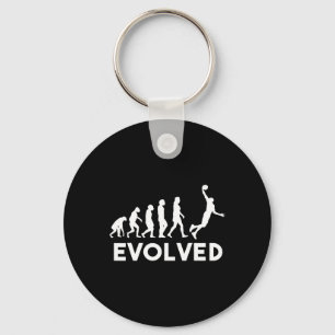 Basketbal Evolution Mannen Vrouwen Jongens Meisjes Sleutelhanger