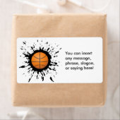 Basketbal Explosie Etiket (Insitu)