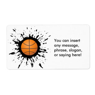 Basketbal Explosie Etiket