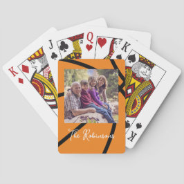 Basketbal familie foto pokerkaarten