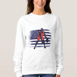 Basketbal Fan Jersey USA Vlag Trui