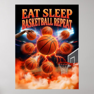 Basketbal Fan Muur Kunst Poster