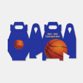 Basketbal Favor Tassen Dozen Jouw tekst en KLEUREN Bedankdoosjes (Uitgevouwen)