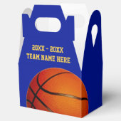 Basketbal Favor Tassen Dozen Jouw tekst en KLEUREN Bedankdoosjes (Geopend)