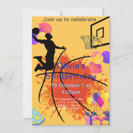 basketbal feestdagenkaart