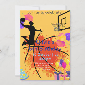 basketbal feestdagenkaart