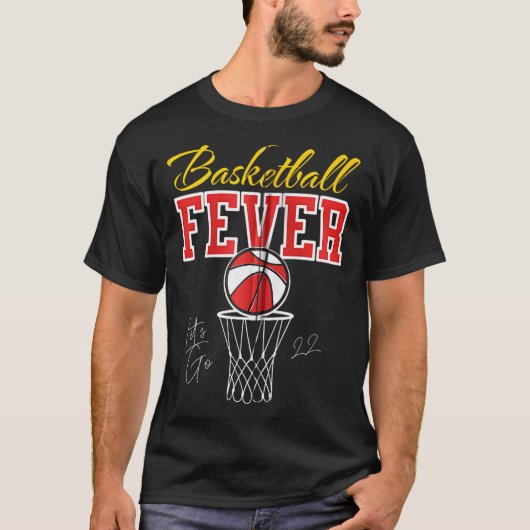 Basketbal Fever Vrouwen Basketbal Zip T-shirt (Voorkant)