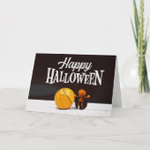 Basketbal Fijne Halloween met spook en bal Auto Kaart (Voorkant)