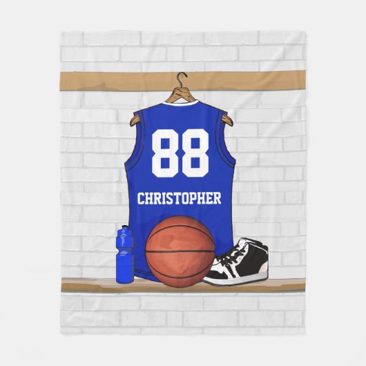 Basketbal Fleece Deken (Voorkant)