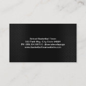 Basketbal fluitje en schoolbord | teamcoach visitekaartje (Achterkant)