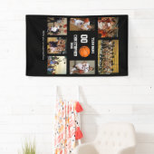 Basketbal Foto Collage Speler Gepersonaliseerd  Spandoek (Insitu)