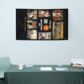 Basketbal Foto Collage Speler Gepersonaliseerd  Spandoek (Beurs)
