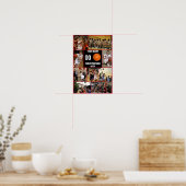 Basketbal Foto Collage Team Einde Seizoen Keepsake Poster (Keuken)
