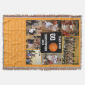 Basketbal fotocollage fleece deken (Voorkant)