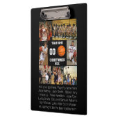 Basketbal fotocollage fleece deken klembord (Links)