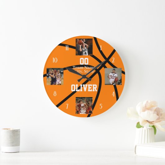 Basketbal Fotocollage Grote Klok (Huis)