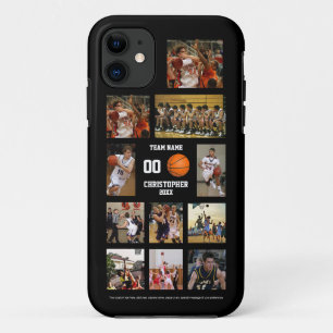Basketbal Fotocollage Zwart Case-Mate iPhone Case