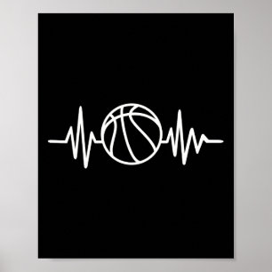 Basketbal frequentie poster