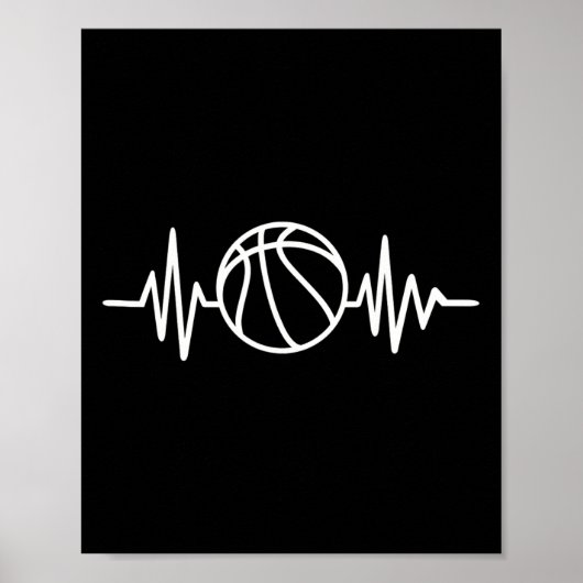 Basketbal frequentie poster (Voorkant)
