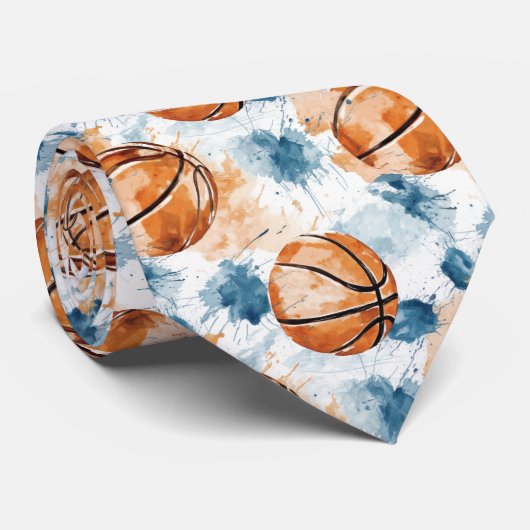 Basketbal - Fun Sport Stropdas (Opgerold)