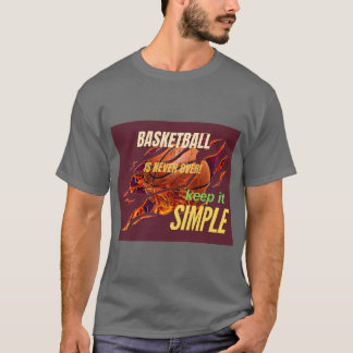 Basketbal gaat nooit dood t-shirt