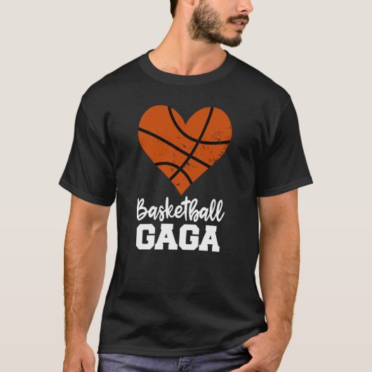 Basketbal Gaga Basketbal Hart Oma Gaga T-shirt (Voorkant)