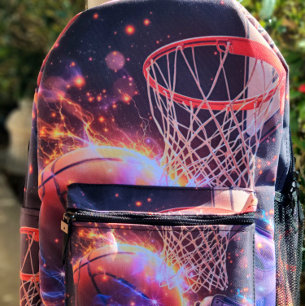 Basketbal Galaxy Stijl Bedrukte Rugzak